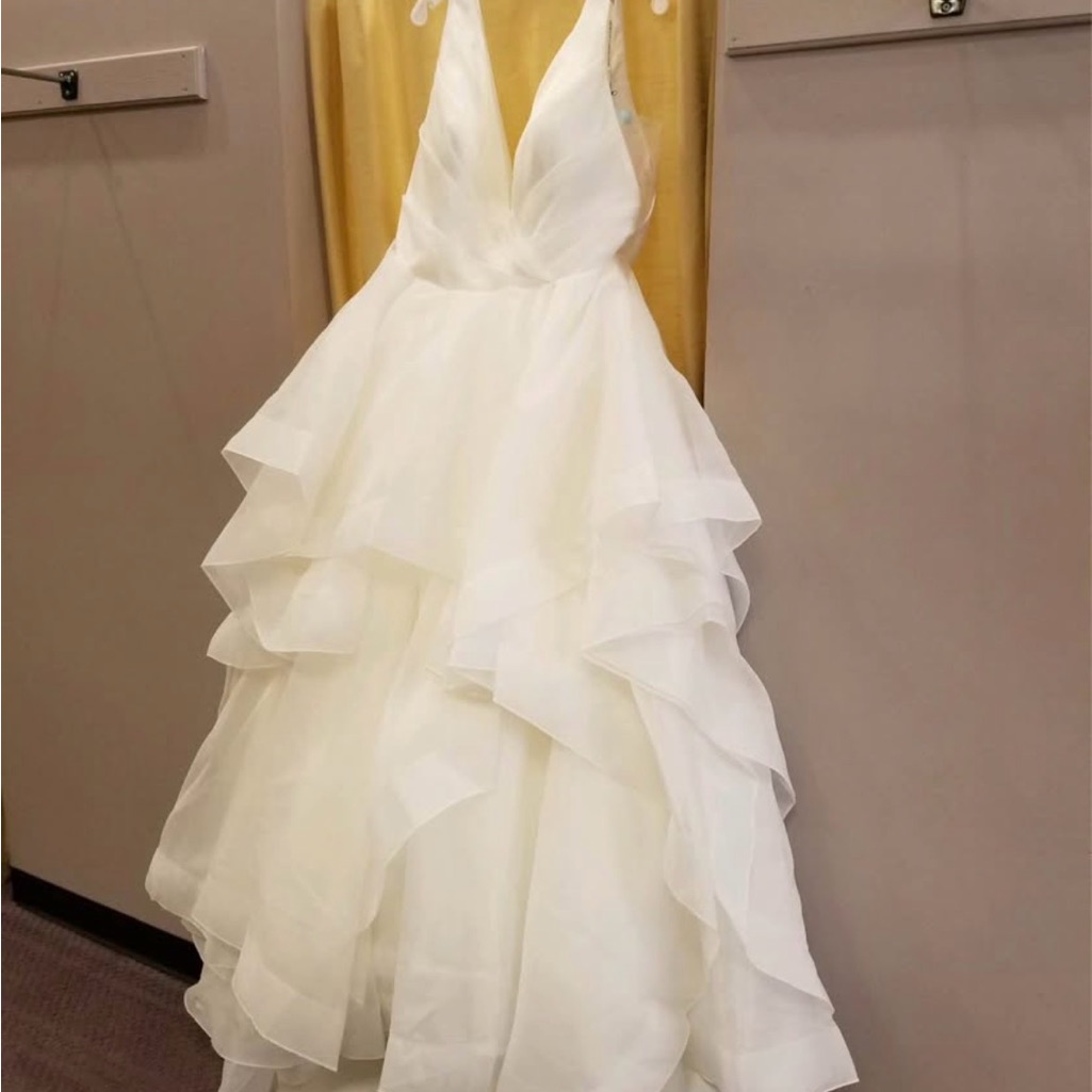 Mori Lee White Layered Wedding Dress